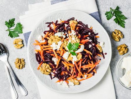 Beet Spirals with Goat Cheese